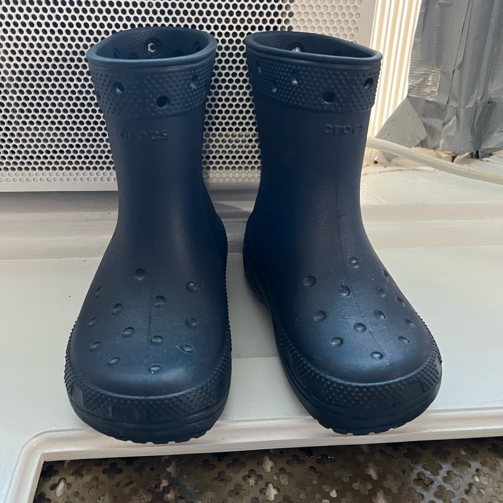 CROCS Kids Navy Rain Boots